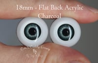 Image 1 of 18mm - Acrylic Eyes - Charcoal