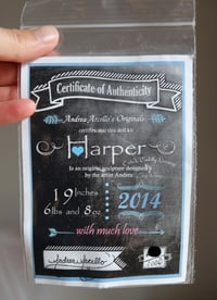 Image 10 of 1st Edition - Original - SOLE - Harper by Andrea Arcello - Reborn Kit - Untouched - Boo-Boo - COA