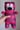 Plush Striped Sock Bear - Pink and Purple - OOAK