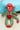 Plush Green and Red Sock Monkey - OOAK