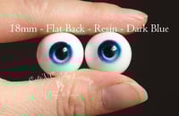 Image 1 of 18mm - Flat Back - Resin - Dark Blue