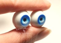 Image 2 of 16mm - Flat Back - Resin - Ocean Blue
