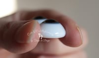 Image 3 of 18mm - German Glass Eyes - Flat Back - Economy Eyes - Blue/Gray