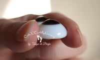Image 3 of 20mm - German Glass Eyes - Flat Back - Economy Eyes - Medium Brown