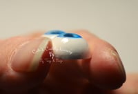 Image 3 of 16mm - Flat Back - Resin - Ocean Blue