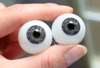 Image 4 of 24mm - Full Round - German Glass Eyes - Gray - Imperfect