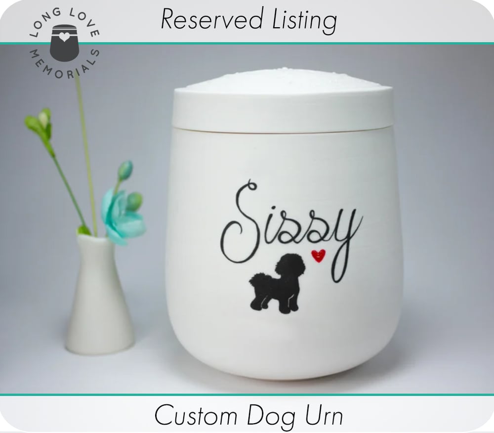 Image of Custom Dog Urn Reserved for T.P.