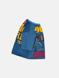 Image 3 of GIRLS ARE DRUGS® JERSEYS "RODEO WORLD" - DENIM BLUE