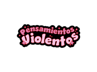 Image 2 of Pensamientos Violentos Die Cut Vinyl Sticker