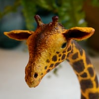 Image 2 of Snailshell Giraffe Paper Mache Sculpture