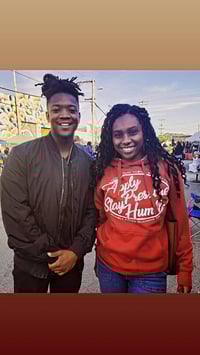 Apply Pressure, Stay Humble Hoodie (Red/White)