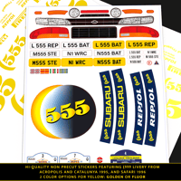 Subaru Impreza (555 Stickers Set (NON precut)