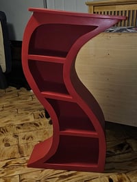 Image 4 of Dr Seuss / Alice in Wonderland inspired, whimsical 4ft curvy bookcase