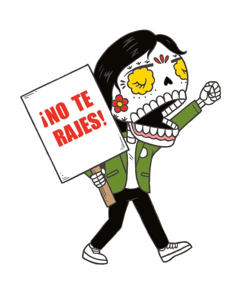 PREORDER: Protest Calavera Enamel Pin