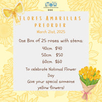 Preorder 50 cm yellow flowers 