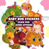 Image 1 of (3/3) Baby Bug Creature Stickers
