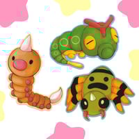 Image 2 of (3/3) Baby Bug Creature Stickers