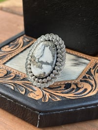 Image 1 of Huge White Buffalo Ring