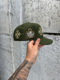 Image 2 of OLIVE CREAM NEW YORK YANKEES CUSTOM FITTED CAP