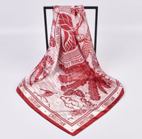 Image 5 of Christian red & white silk scarf 