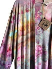 Image 6 of M Jersey Knit Cardigan in Soft Spring Watercolor Ice Dye