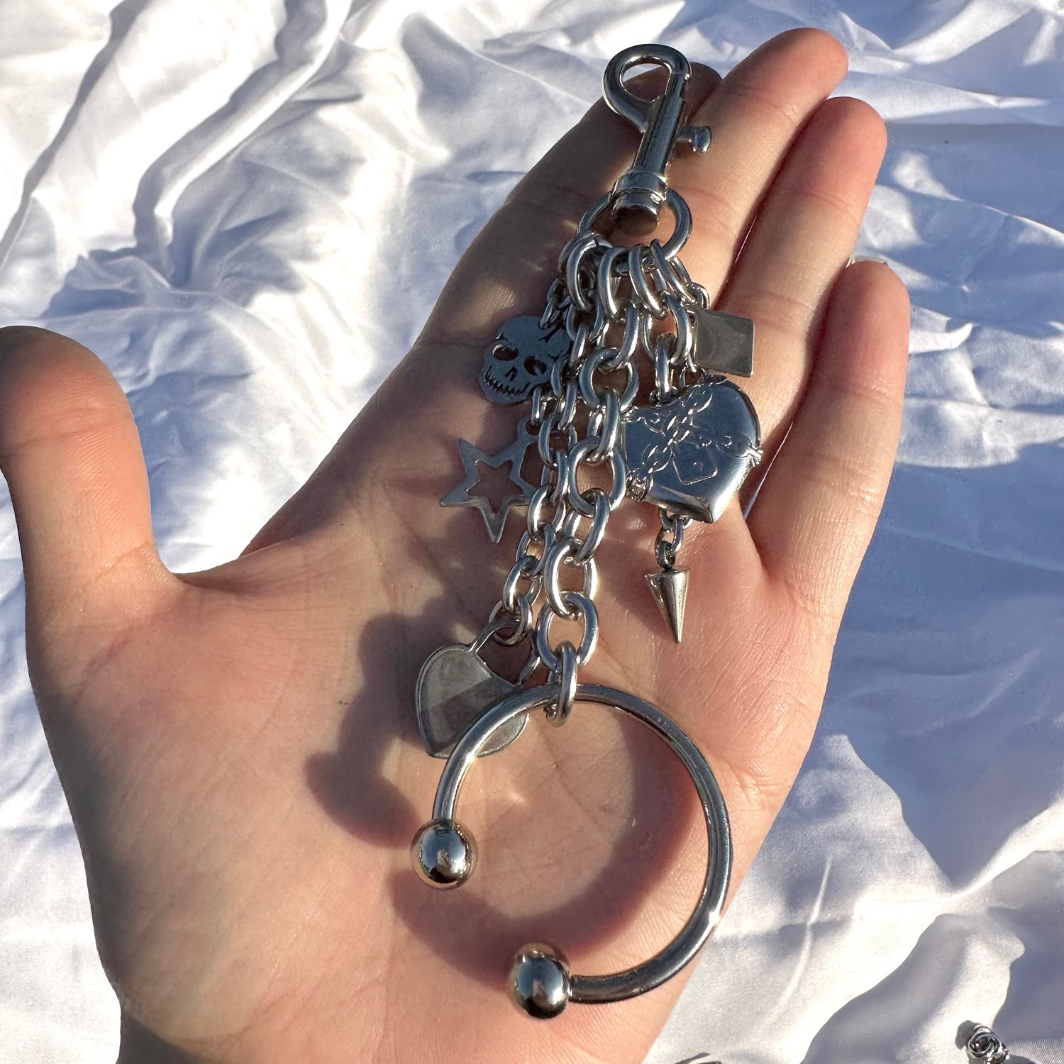 Image of Pierced Keychain Charm