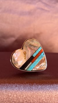 Image 9 of STUNNER INLAY HEART RING