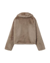 Image 9 of Abrigo de Piel Sintética Shonna Beige