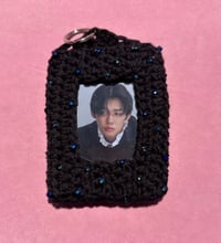 Image 1 of Blue Berry Bedazzled Card Holder