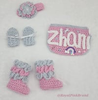 Image 4 of Crochet Diaper Set