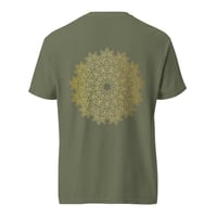 Image 1 of Gold Leaf Circle Heavyweight T-shirt