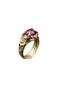 Image 1 of Vestige Ring - Bronze & Tourmaline // Size 8