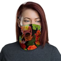 Image 2 of Red Rose / Skull Neck Gaiter
