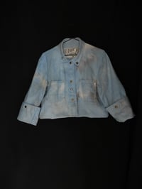 Image 2 of (M) Cloud-Dye Snap Crop Jacket