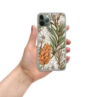 Image 4 of Art Nouveau Inspired Light and Airy Boho Floral Sketch Clear Case for iPhone®