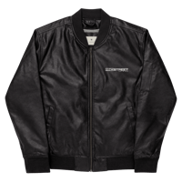 Image 2 of Leather Bomber Jacket