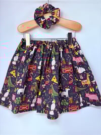 Image 1 of Jupette "Un Noël fun!" bleu marine