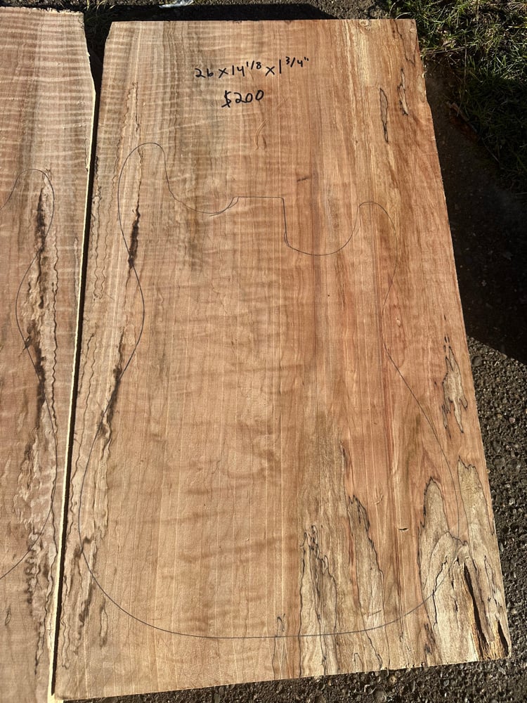 Figured/spalted maple slab 3