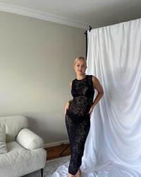 Image 1 of MONROE MIDI - BLACK LACE