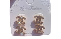 Image 1 of Cc stud earrings