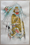Hand painted washi print #04