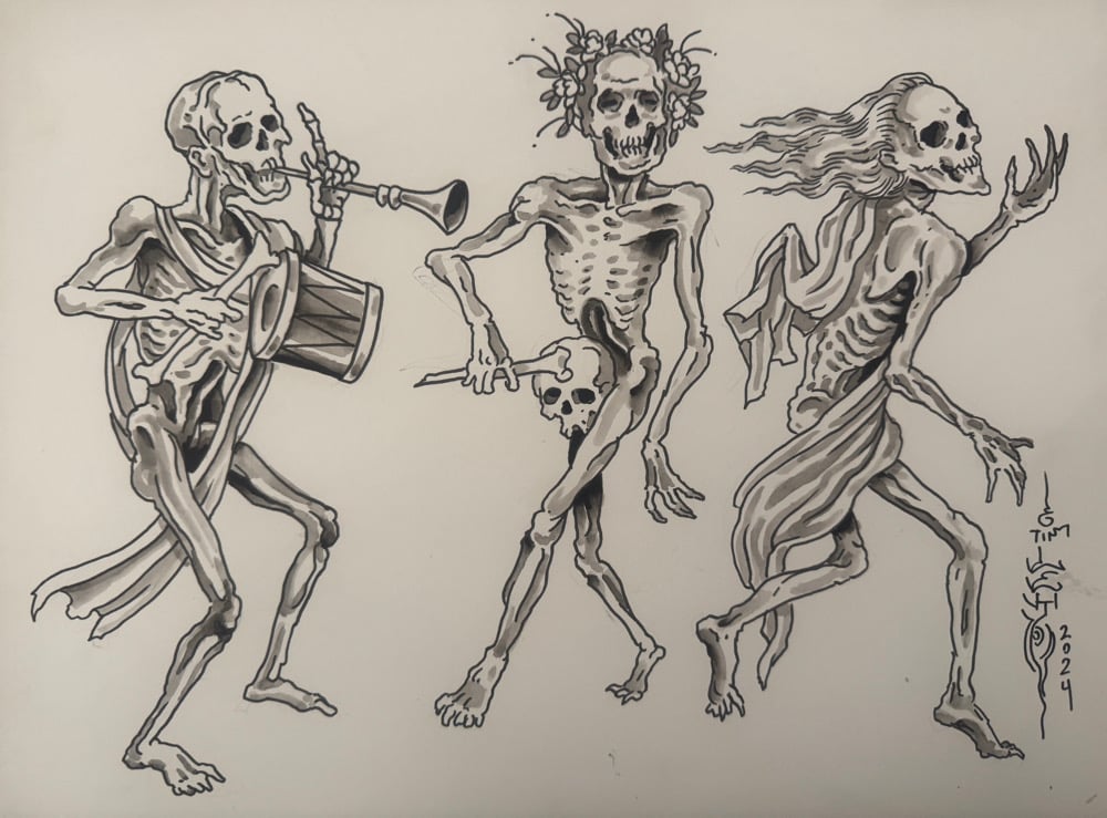 Image of Tim Lehi “Reapers & Wolves #80” Original Art