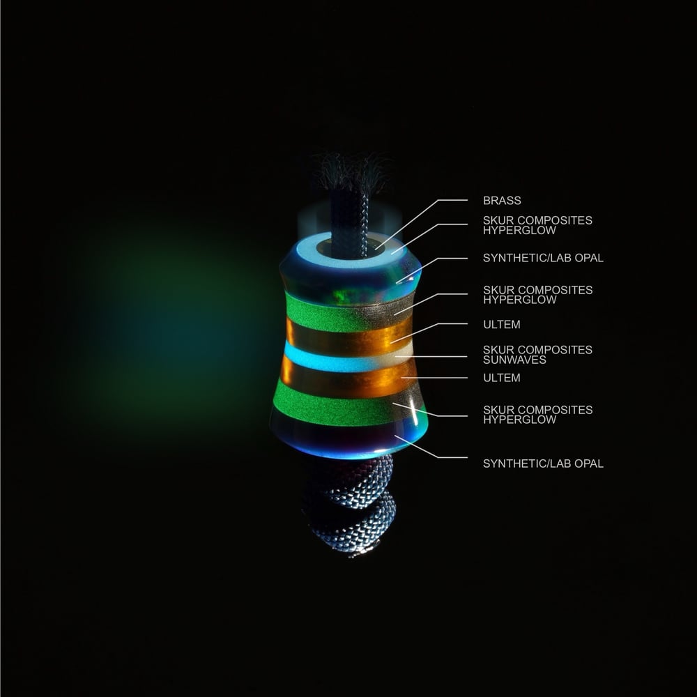 Aether Signal EDC lanyard bead (GLOW)