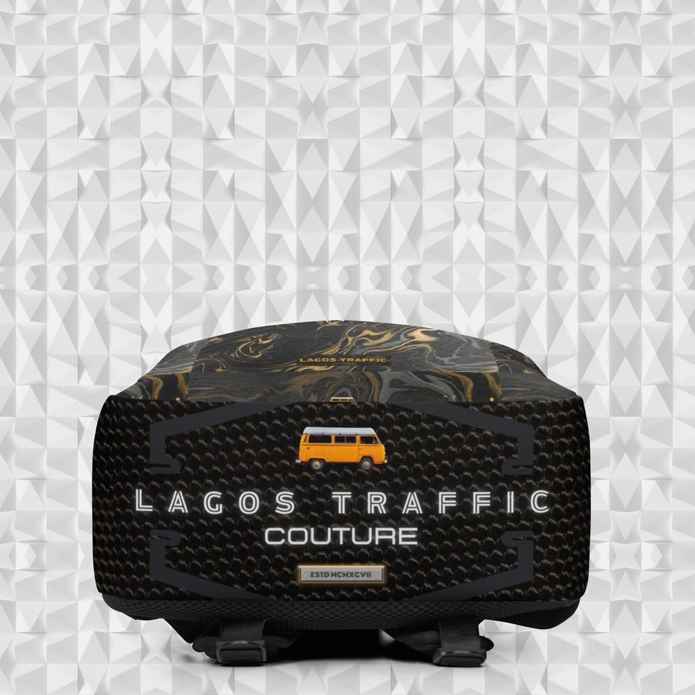 LAGOS TRAFFIC COUTURE LAPTOP TRAVELER'S BACKPACK (CAMO)