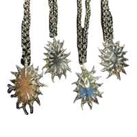 Image 1 of Spiked stone pendant necklaces 