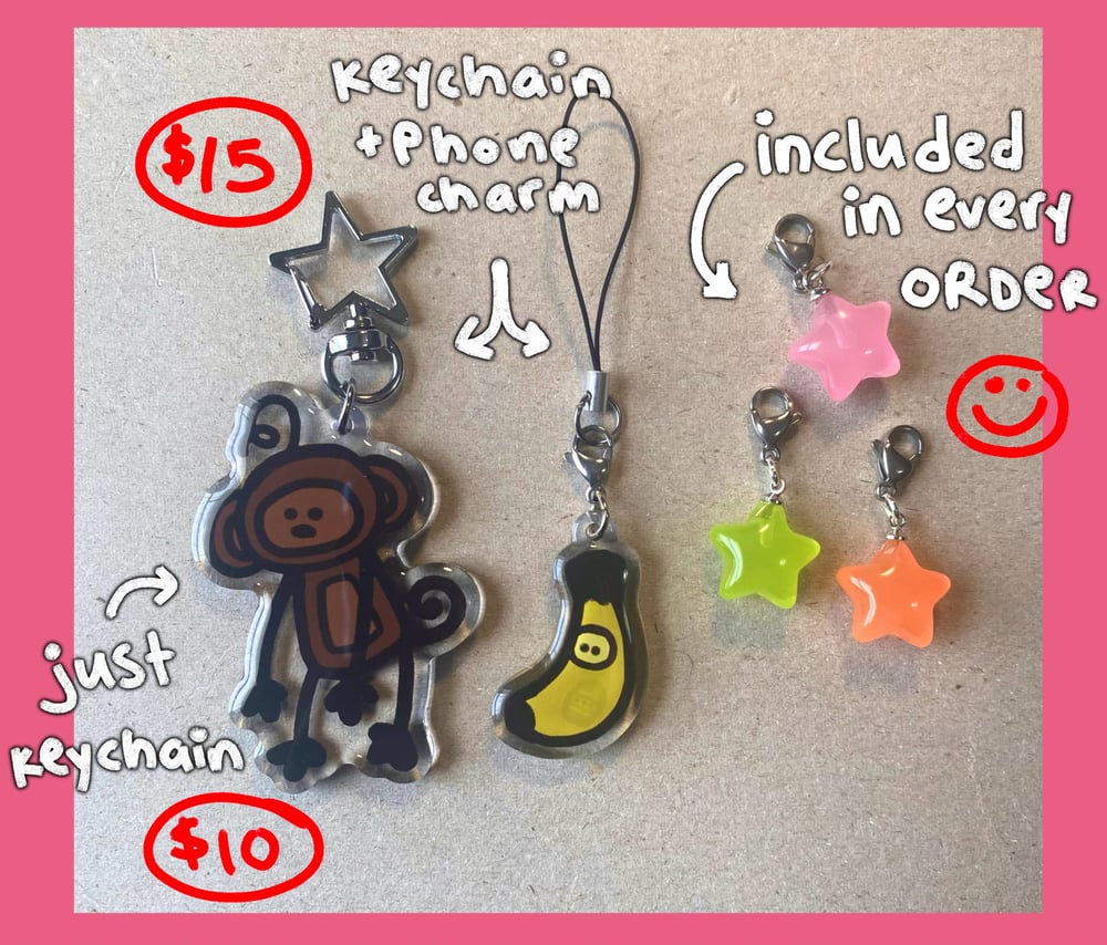 Image of Acrylic Keychains ⋆.ೃ࿔*: