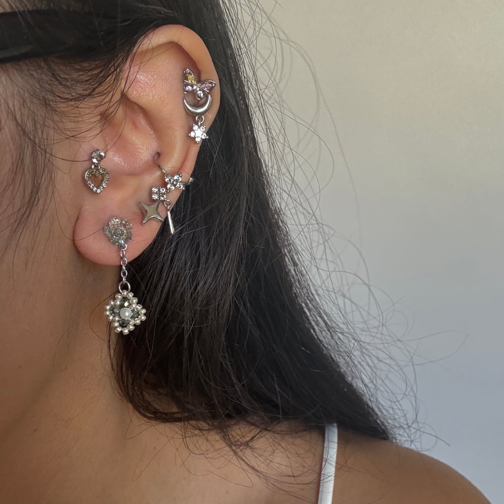 Image of Little Hydrangea Earrings