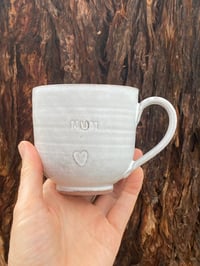 Image 1 of Debossed  MUM 🤍 Mug