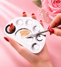 Image 4 of Just In! Matte White Eyeshadow🤍/  Mixing Stainless Steel Palette 
