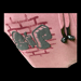 Image of S&P-“Brick Wall Tag” Logo Sweat Shorts (Brick Red)